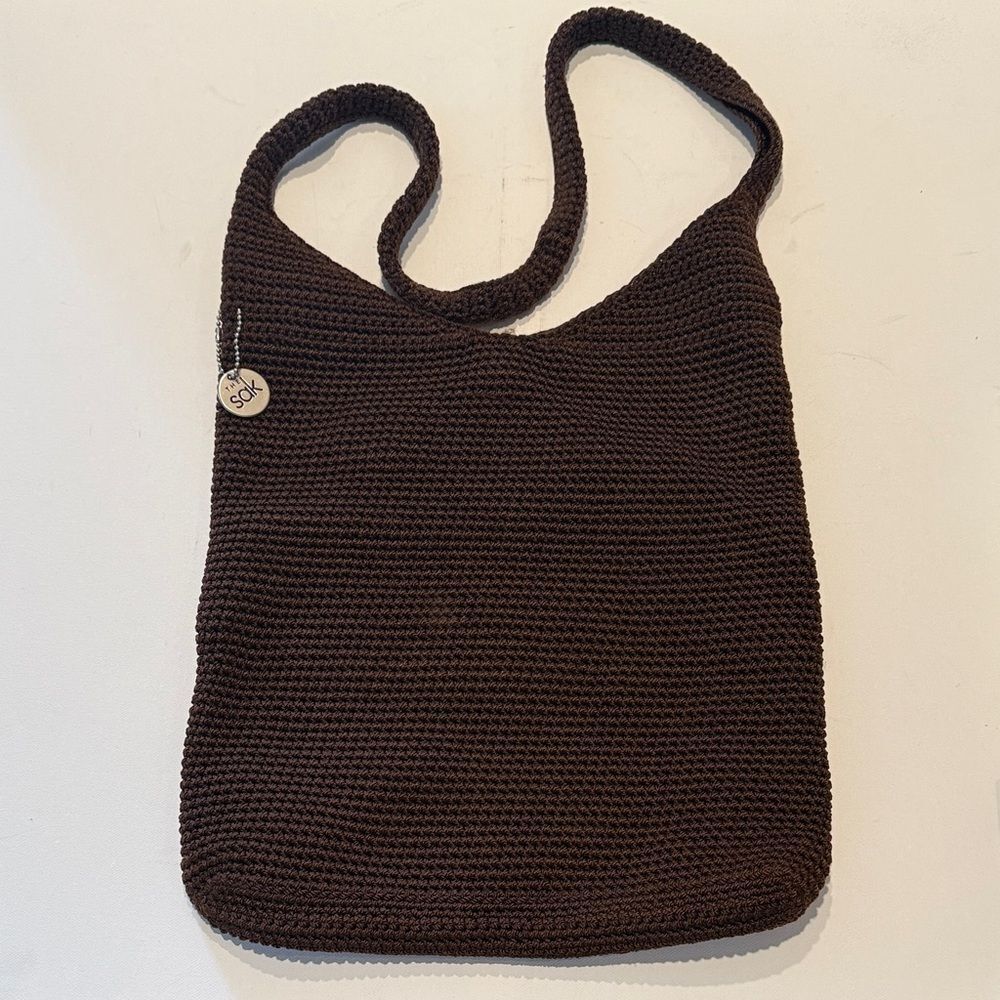 The Sak Dark Brown Knit Tote